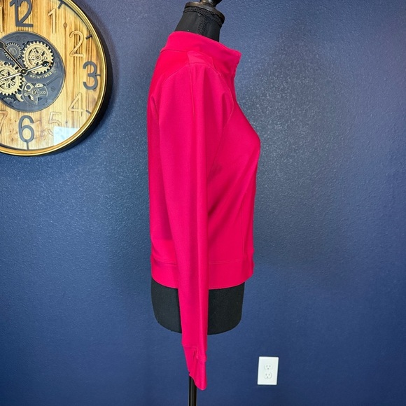 Nike Raspberry Red Dri-Fit Zip-Up Track Jacket | Size Small - Picture 4 of 9